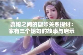 婆媳之间的微妙关系探讨：家有三个媳妇的故事与启示