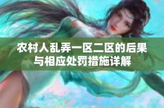 农村人乱弄一区二区的后果与相应处罚措施详解