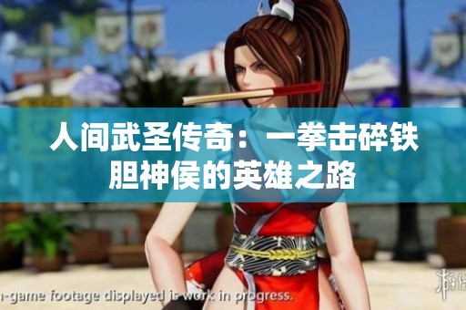 人间武圣传奇：一拳击碎铁胆神侯的英雄之路