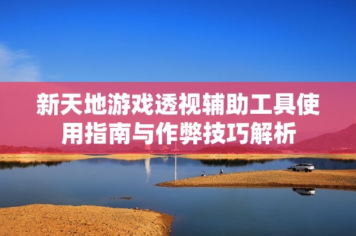 新天地游戏透视辅助工具使用指南与作弊技巧解析
