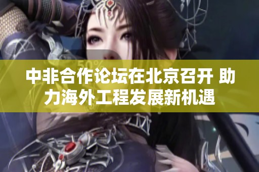 中非合作论坛在北京召开 助力海外工程发展新机遇