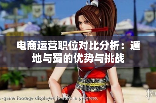电商运营职位对比分析：遁地与蜀的优势与挑战