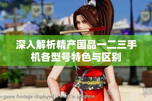 深入解析精产国品一二三手机各型号特色与区别