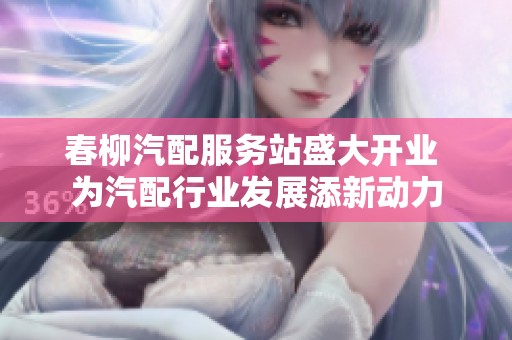 春柳汽配服务站盛大开业 为汽配行业发展添新动力