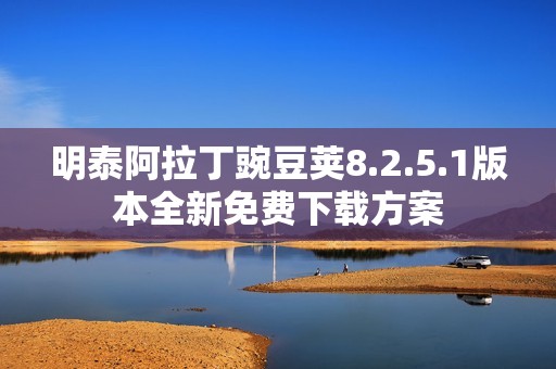 明泰阿拉丁豌豆荚8.2.5.1版本全新免费下载方案