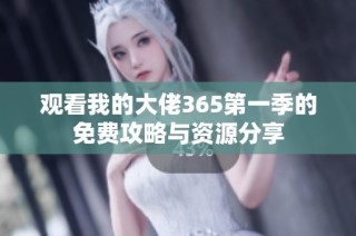 观看我的大佬365第一季的免费攻略与资源分享