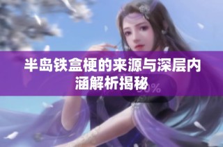 半岛铁盒梗的来源与深层内涵解析揭秘