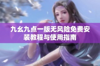 九幺九点一版无风险免费安装教程与使用指南