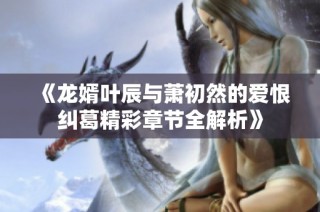 《龙婿叶辰与萧初然的爱恨纠葛精彩章节全解析》