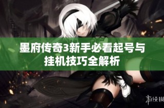 墨府传奇3新手必看起号与挂机技巧全解析