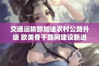 交通运输部加速农村公路升级 欧美骨干路网建设新进展