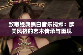 致敬经典黑白音乐视频：欧美风格的艺术传承与重现