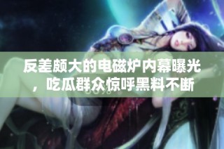 反差颇大的电磁炉内幕曝光，吃瓜群众惊呼黑料不断