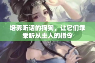 培养听话的狗狗，让它们乖乖听从主人的指令