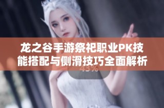 龙之谷手游祭祀职业PK技能搭配与侧滑技巧全面解析