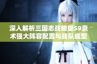 深入解析三国志战略版S9袁术强大阵容配置与战队成型秘訣