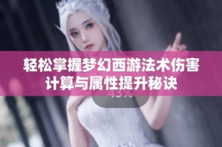 轻松掌握梦幻西游法术伤害计算与属性提升秘诀