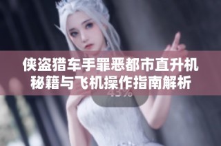 侠盗猎车手罪恶都市直升机秘籍与飞机操作指南解析