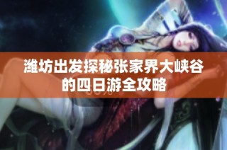 潍坊出发探秘张家界大峡谷的四日游全攻略