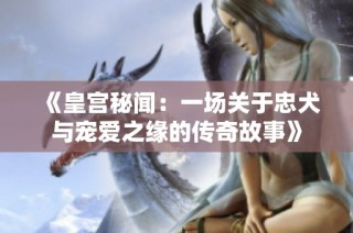 《皇宫秘闻：一场关于忠犬与宠爱之缘的传奇故事》