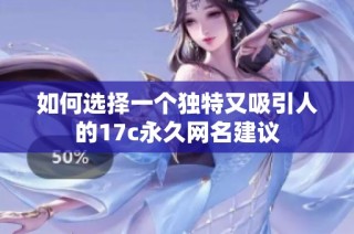 如何选择一个独特又吸引人的17c永久网名建议