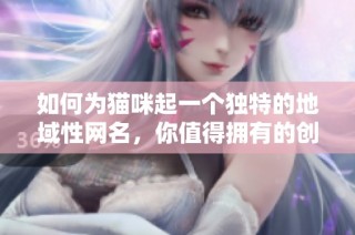 如何为猫咪起一个独特的地域性网名，你值得拥有的创意选择
