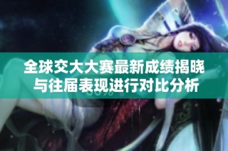 全球交大大赛最新成绩揭晓 与往届表现进行对比分析
