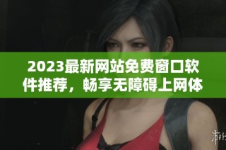 2023最新网站免费窗口软件推荐，畅享无障碍上网体验
