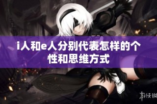 i人和e人分别代表怎样的个性和思维方式