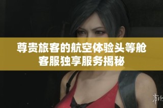 尊贵旅客的航空体验头等舱客服独享服务揭秘