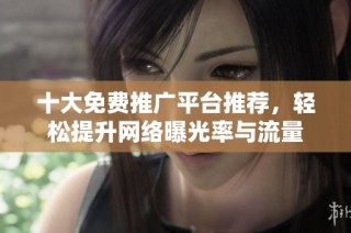 十大免费推广平台推荐，轻松提升网络曝光率与流量