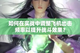 如何在实战中调整飞机出击频率以提升战斗效果？