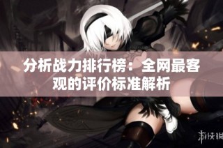 分析战力排行榜：全网最客观的评价标准解析