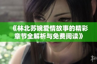 《林北苏婉爱情故事的精彩章节全解析与免费阅读》