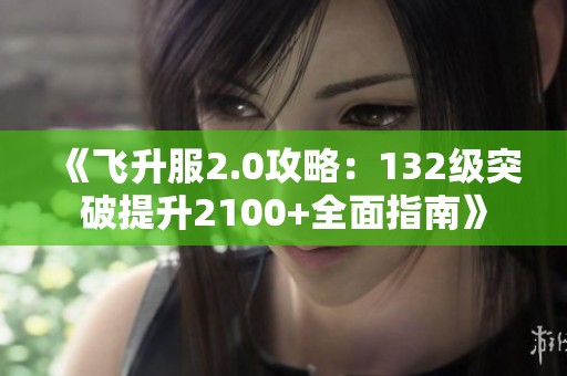 《飞升服2.0攻略：132级突破提升2100+全面指南》