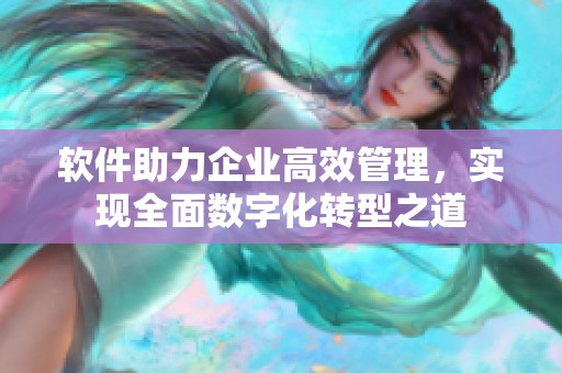 软件助力企业高效管理，实现全面数字化转型之道