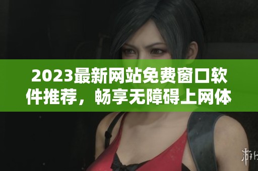 2023最新网站免费窗口软件推荐，畅享无障碍上网体验