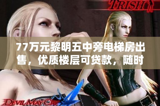 77万元黎明五中旁电梯房出售，优质楼层可贷款，随时欢迎看房！