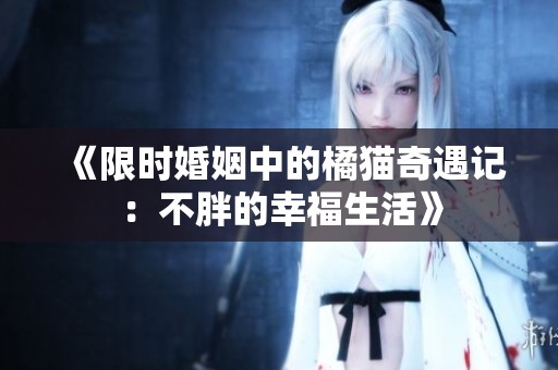 《限时婚姻中的橘猫奇遇记：不胖的幸福生活》