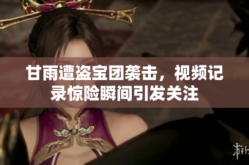 甘雨遭盗宝团袭击，视频记录惊险瞬间引发关注