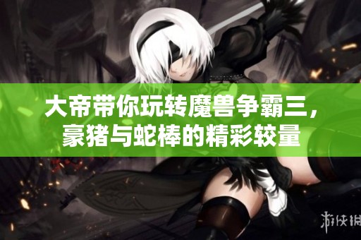 大帝带你玩转魔兽争霸三，豪猪与蛇棒的精彩较量