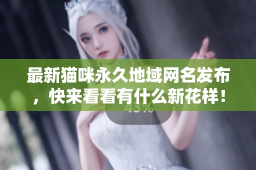 最新猫咪永久地域网名发布，快来看看有什么新花样！