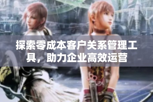 探索零成本客户关系管理工具，助力企业高效运营