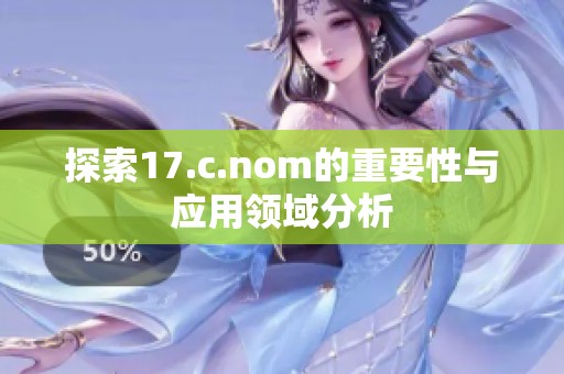 探索17.c.nom的重要性与应用领域分析