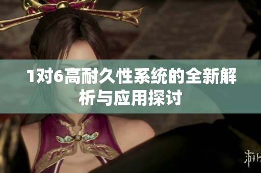 1对6高耐久性系统的全新解析与应用探讨