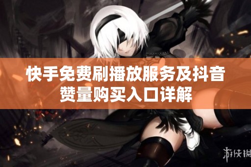 快手免费刷播放服务及抖音赞量购买入口详解