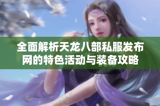 全面解析天龙八部私服发布网的特色活动与装备攻略