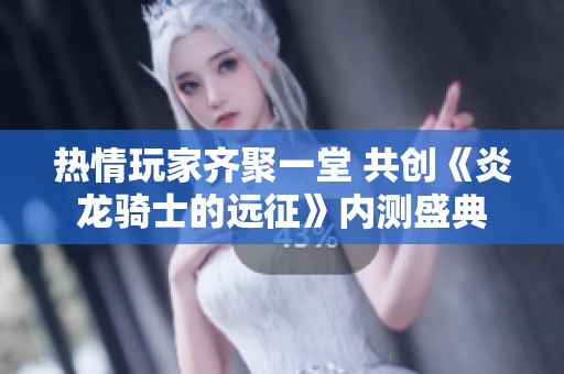 热情玩家齐聚一堂 共创《炎龙骑士的远征》内测盛典