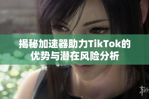 揭秘加速器助力TikTok的优势与潜在风险分析