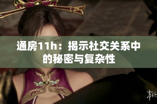 通房11h：揭示社交关系中的秘密与复杂性